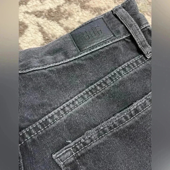 BDG Urban Outfitters Distressed Black Denim Shorts Size 27 - Picture 8 of 9